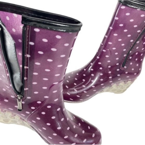 Sanming Mei size 38 (7) Womens Wedge Rain Boots - Picture 12 of 12